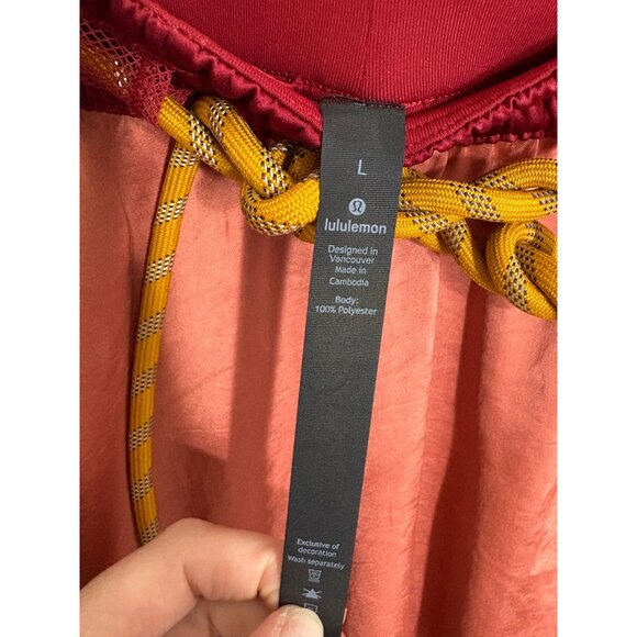Lululemon x Roksanda Face Forward Skirt Caliente Rustic Coral Fools Gold-sz Larg - Picture 6 of 12